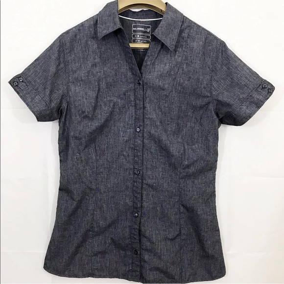 Merrell Women Shirt Opti Wick Upf 30 Hiking Top - Picture 2 of 8